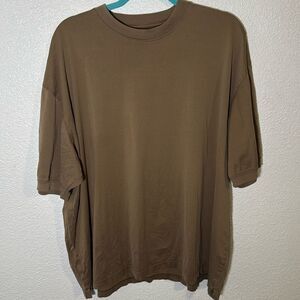 Tricots St Raphel- men's tan short sleeve t-shirt- 100% cotton- Size XXL